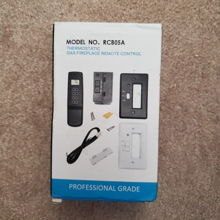 Gas Fireplace Remote with Thermostat and Receiver Kit