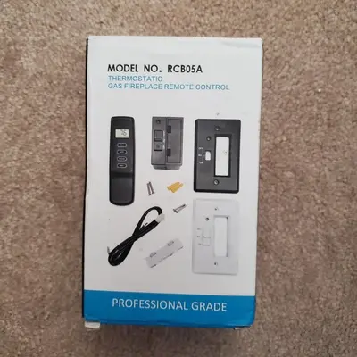Gas Fireplace Remote with Thermostat and Receiver Kit