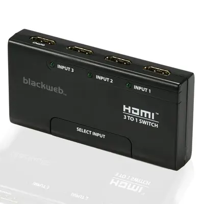 Blackweb 3-Port HDMI Switch with Remote photo 2