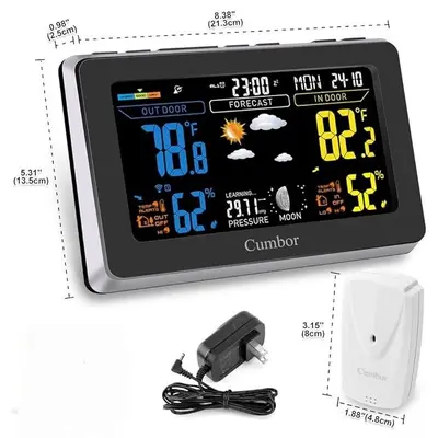 Smart Weather Station with Wireless Sensor, Color Display and Dual Alarms photo 5