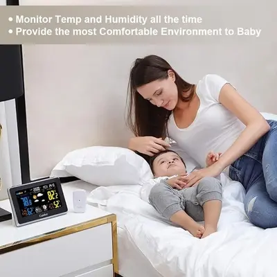Smart Weather Station with Wireless Sensor, Color Display and Dual Alarms photo 6