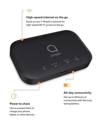 Alcatel Linkzone 2 4G LTE WiFi Hotspot MW43MP (T-Mobile) photo 4
