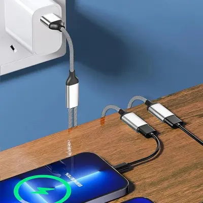 USB-C Male to Dual USB-C Female Splitter Cable photo 3