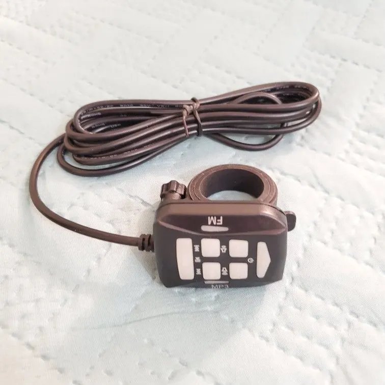 Wired Control with Mounting Clamp for 1000W Bluetooth Motorcycle Stereo