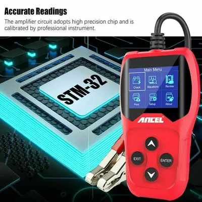 ANCEL BA201 12V Car Battery Load Tester, 100-2000 CCA photo 4