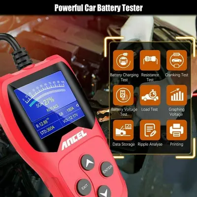 ANCEL BA201 12V Car Battery Load Tester, 100-2000 CCA photo 6