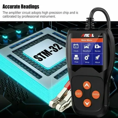 ANCEL BA201 12V Car Battery Load Tester, 100-2000 CCA photo 8