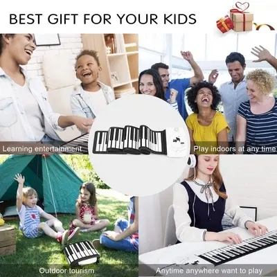 ANDSF 88-Key Roll-Up Portable Electronic Piano, Upgraded photo 12