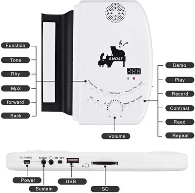 ANDSF 88-Key Roll-Up Portable Electronic Piano, Upgraded photo 10