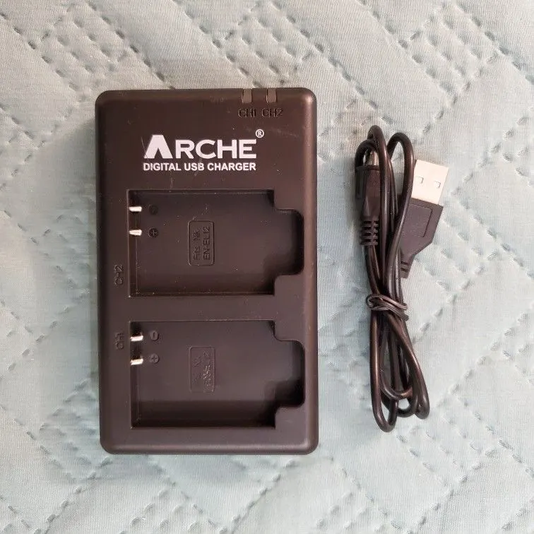 ARCHE EN-EL12 Dual USB Charger for Nikon Coolpix AW100 / AW110 / AW120