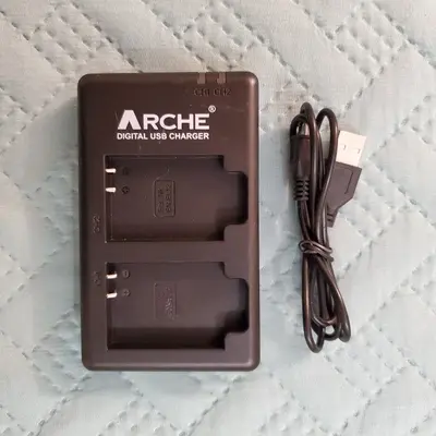 ARCHE EN-EL12 Dual USB Charger for Nikon Coolpix AW100 / AW110 / AW120