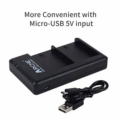 ARCHE EN-EL12 Dual USB Charger for Nikon Coolpix AW100 / AW110 / AW120 photo 3