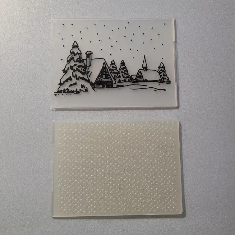 Holiday Snowflake Embossing Folders, 2 Pieces