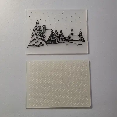 Holiday Snowflake Embossing Folders, 2 Pieces