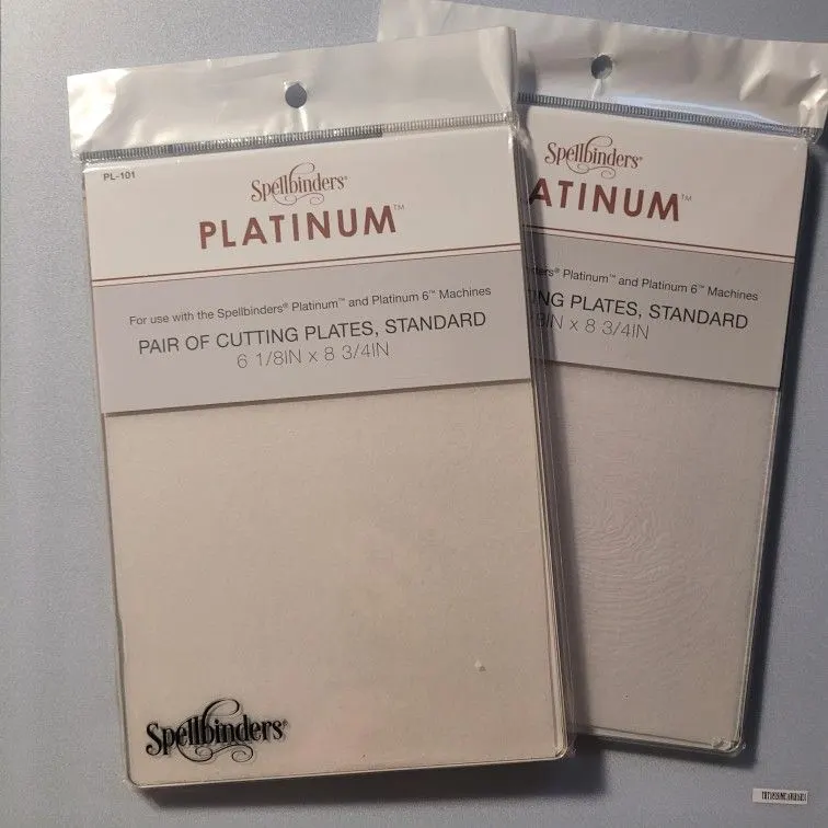 Spellbinders Platinum Cutting Plates, Standard 6.125 x 8.75 in, 2 Pairs