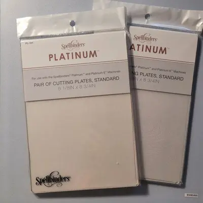 Spellbinders Platinum Cutting Plates, Standard 6.125 x 8.75 in, 2 Pairs