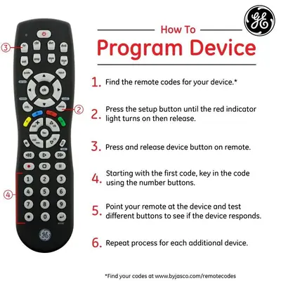 GE Universal Remote for Samsung, Vizio, LG, Sony, Sharp, Roku, Apple TV photo 5