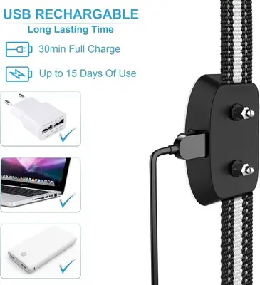 Rechargeable Dog Bark Collar with Beep, Vibration and Shock photo 6