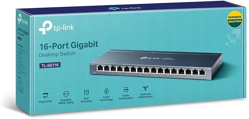 TP-Link TL-SG116 16-Port Gigabit Desktop Switch