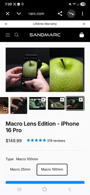 Sandmarc Macro Lens with Case for iPhone 16 Pro Max photo 11