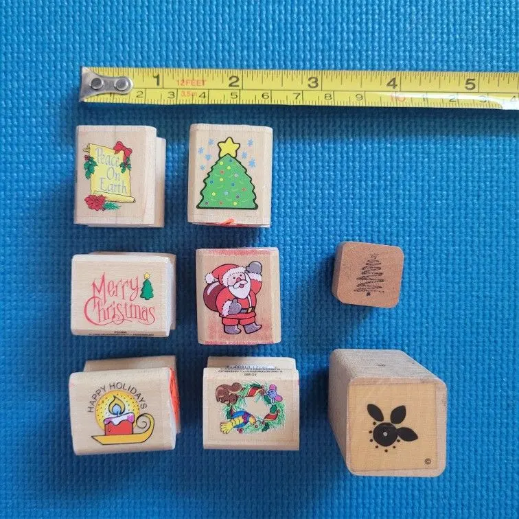 Christmas Stamp Set, 8 Pieces