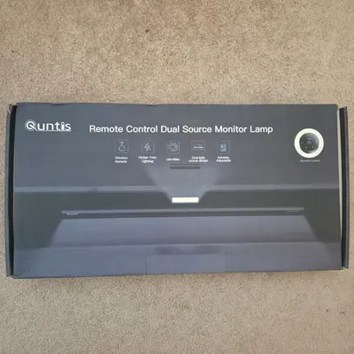 Quntis Monitor Light Bar with Remote, 16.7 in, Auto-Dimming and Timer