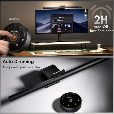 Quntis Monitor Light Bar with Remote, 16.7 in, Auto-Dimming and Timer photo 8