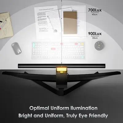 Quntis Monitor Light Bar with Remote, 16.7 in, Auto-Dimming and Timer photo 5