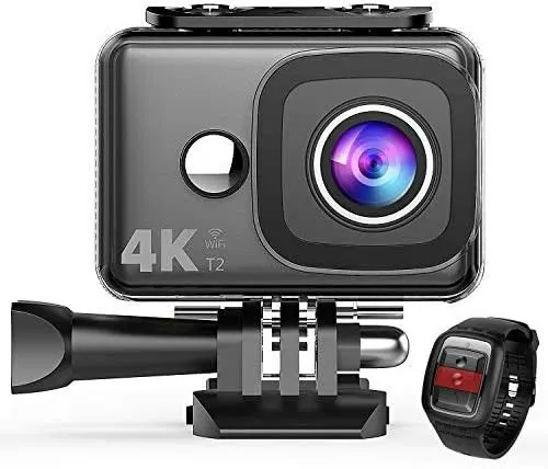 TEC.BEAN T2 4K Action Camera, WiFi, 14MP, Waterproof to 148 ft
