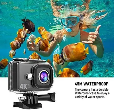 TEC.BEAN T2 4K Action Camera, WiFi, 14MP, Waterproof to 148 ft photo 9