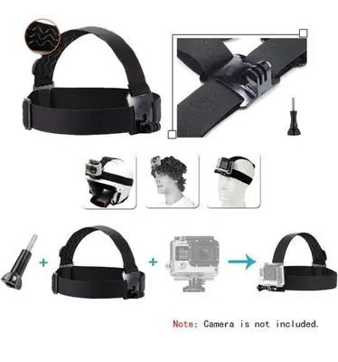 Adjustable Head Strap Mount for GoPro Hero and Action Cameras photo 4