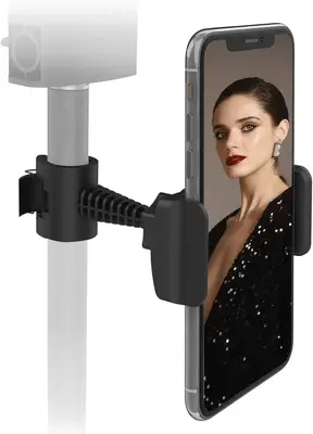 Phone Holder Clamp for Microphone Stand, 360 Degree Swivel photo 2