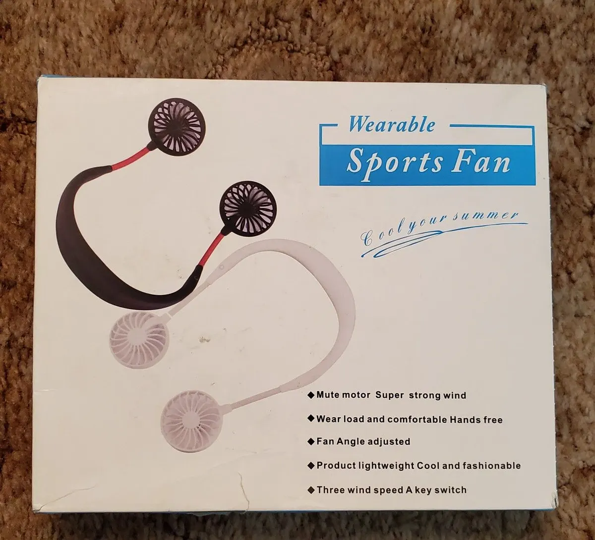 USB Wearable Neckband Fan