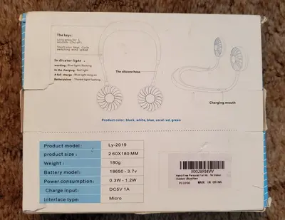 USB Wearable Neckband Fan photo 2