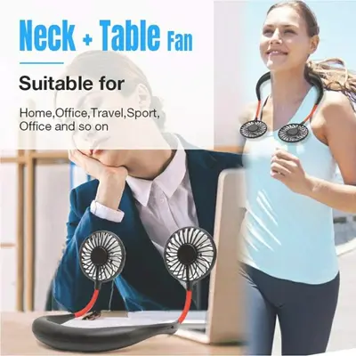 USB Wearable Neckband Fan photo 5