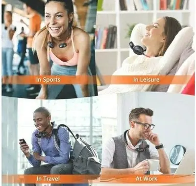 USB Wearable Neckband Fan photo 6