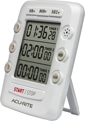 AcuRite 00482 Triple Event Digital Kitchen Timer with Jumbo Display photo 2