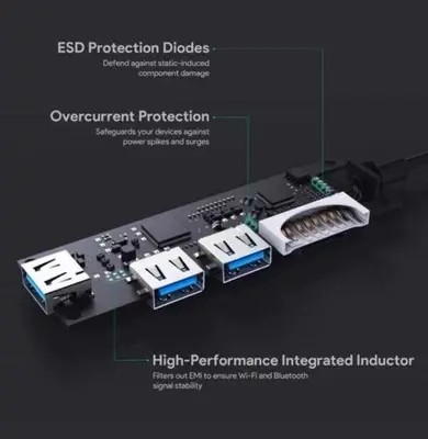 Aukey CB-C63 USB-C Hub with 3 USB 3.0 Ports and Card Reader photo 4