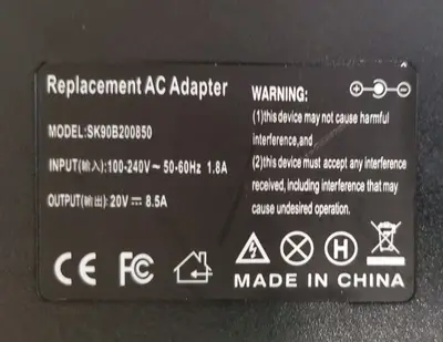 170W 20V 8.5A Slim-Tip Adapter for Lenovo ThinkPad W540, W541, T440p photo 2