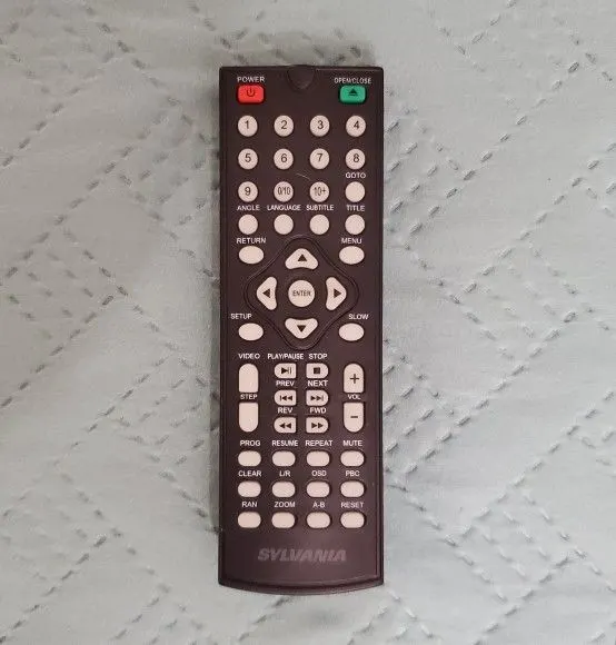 Remote for Sylvania SDVD665 DVD Player with MP3/JPEG