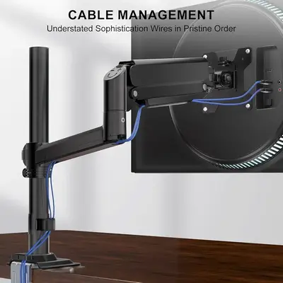 WALI Single Monitor Desk Arm for 13-33 in Screens, VESA, up to 19.8 lb photo 9