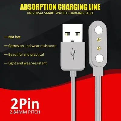 Universal 2-Pin 2.84mm Smart Watch Charging Cable photo 5