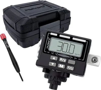MULWARK 1/2" Digital Torque Adapter with Tire Pressure Gauge, 50-250 ft-lb photo 2