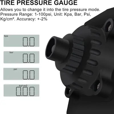 MULWARK 1/2" Digital Torque Adapter with Tire Pressure Gauge, 50-250 ft-lb photo 6