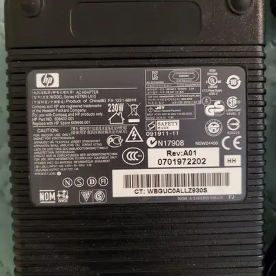 Genuine 230W 19.5V 11.8A AC Adapter for HP EliteBook and ProBook photo 2