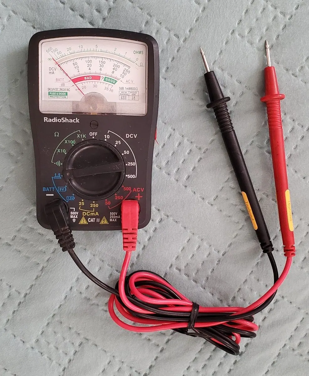 RadioShack 17-Range Analog Multimeter with Mirror Scale
