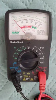 RadioShack 17-Range Analog Multimeter with Mirror Scale photo 2