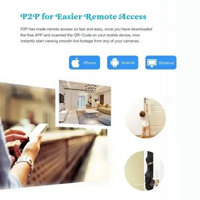 A-ZONE 4-Channel 1080P PoE NVR Security System with 1TB HDD photo 10