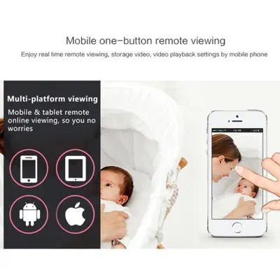 Klzhe WiFi 180-Degree Panoramic 1080P Baby Monitor and Nanny Cam photo 6