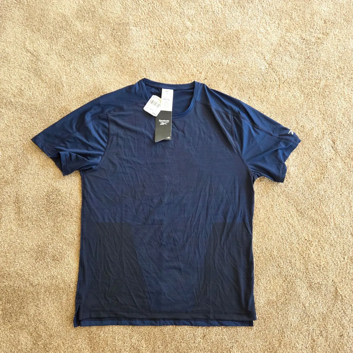 Reebok United By Fitness Activchill Training Tee, Men's L, Navy